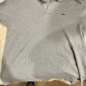 Lacoste Men's Gray Polo Shirt